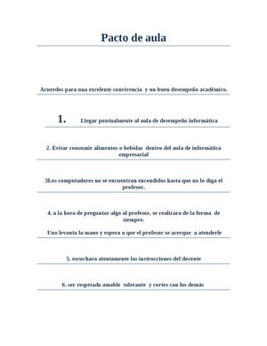 Pacto De Aula
