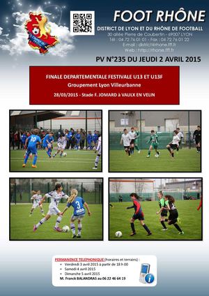 PV 235 du jeudi 2 avril 2015