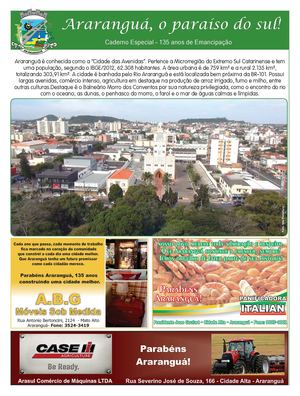 Caderno Ararangua Jornal Volta Grande