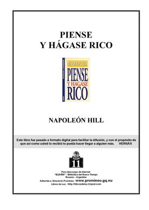 Piense Y Hagase Rico Pdf