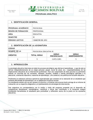 Programa Psicologia Educativa Iii Nuevo Formato (1)