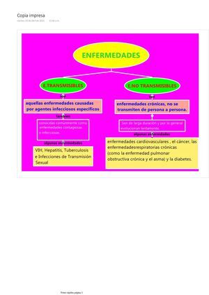 Mapa Conceptual De Enfermedades