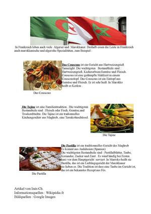 Zu Den Spezialitäten Des Maghreb