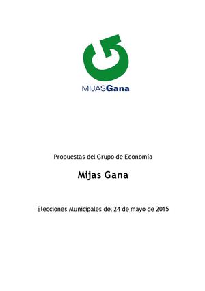 Propuestas Económicas - Mijas Gana