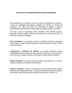 Principios De Contabilidad Generalmente Aceptados