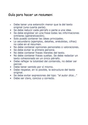 GUÍA DEL BUEN RESUMEN