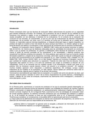 Evaluación Del Currículum En Los Centros