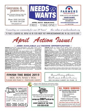 NEEDS & WANTS #343 - April 2015