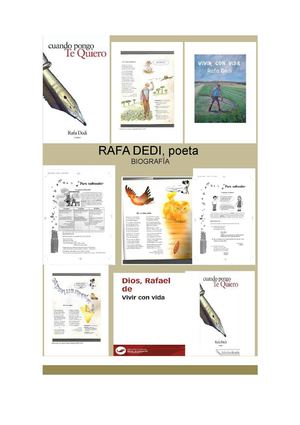 Rafa Dedi, poeta