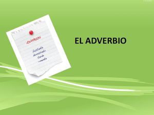 El Adverbio