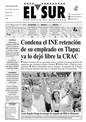 El Sur Lunes 06042015