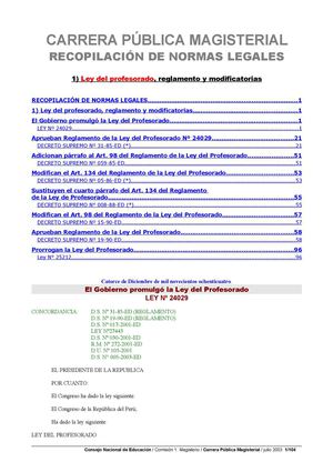 4 Reglamento De La Ley Del Profesorado DS 031 85 -ED