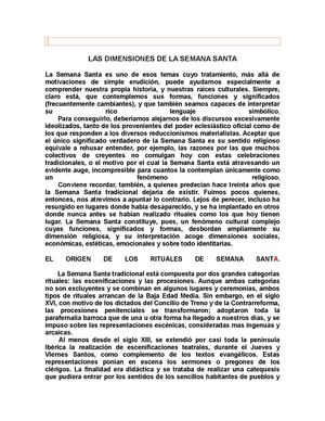 Articulos De La Semana Santa