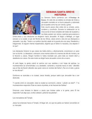 Semana Santa Breve Historia