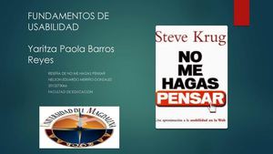 Libro No Me Hagas Pensar Mas