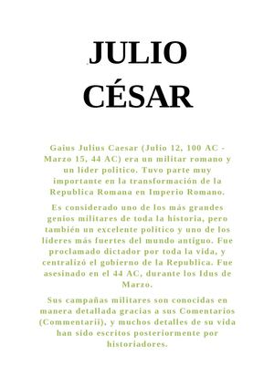 Julio César