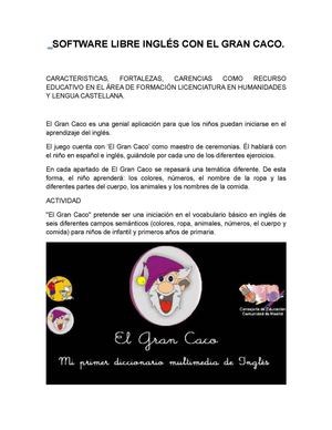 Software Libre Con El Gran Caco