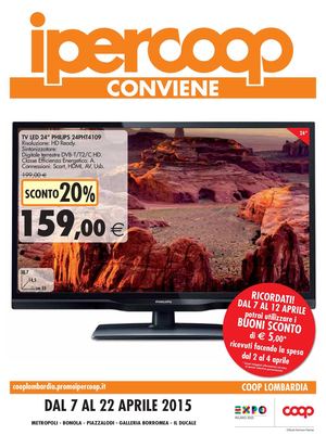 Volantino Iper Coop Lombardia Dal 7 Al 22 Aprile