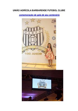 Livreto: Festa do Centenário do União ABFC