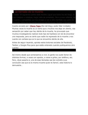 La Llamada De La Muerte