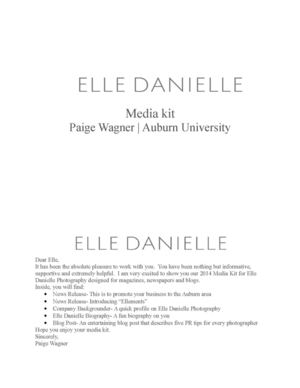 Elle Danielle Media Kit
