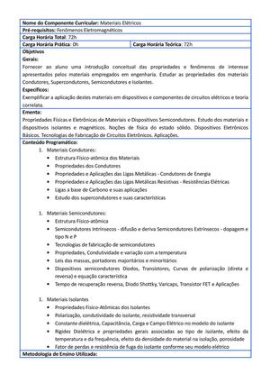 Materiais Elétricos