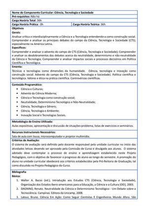 Ciência, Tecnologia e Sociedade