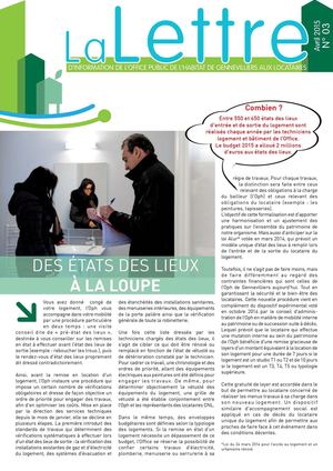 La Lettre aux locataires de l'OPH de Gennevilliers