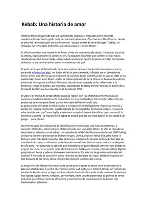Kebab Y Doner Kebab Una Historia De Amor