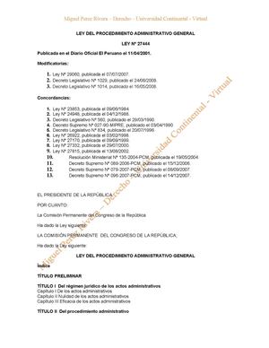 Ley 27444 Concordado