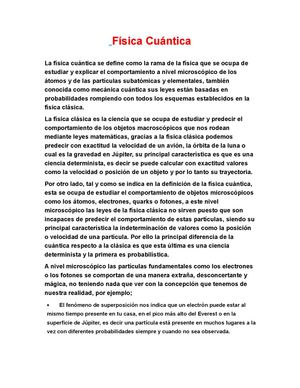 Física Cuántica