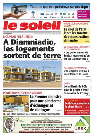 Edition Du 09 Avril 2015