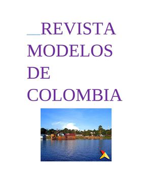 Revista Modelos De Colombia