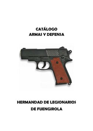 CATALOGO ARMAS Y DEFENSA