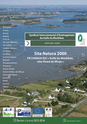 Rapport d'activité 2014 - Natura 2000 ZSC "Golfe du Morbihan - côte ouest de Rhuys"