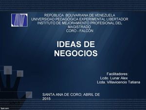 Idea De Negocios