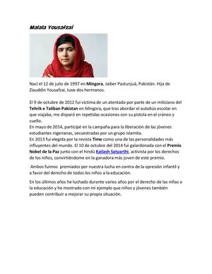 Malala Yousafzai