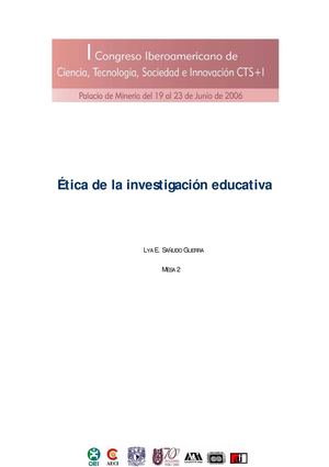ÉTica De La Investigación Educativa