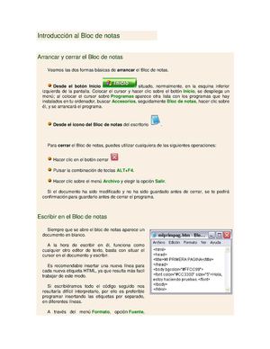 Introducción Al Bloc De Notas