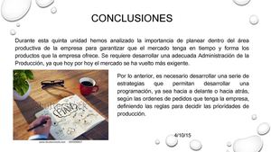 Conclusiones Unidad 5