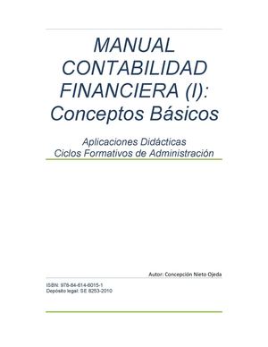 Manual Contabilidad Financiera: Conceptos Basicos
