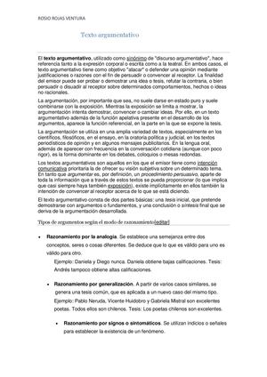 Texto Argumentativo