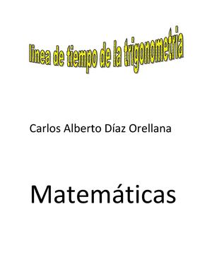 Linea De Tiempo De La Trigonometria