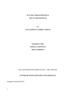 Formato Plan De Unidad Didáctica Docx