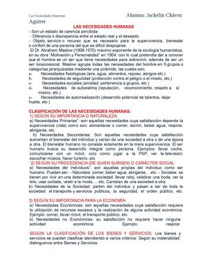 Las Necesidades
