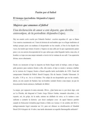 Pasión Por El Futbol