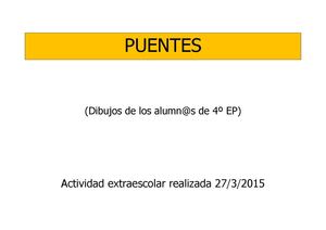 Libro puentes realizado por los alumnos