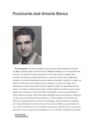 Practicante Jose Antonio Blanco