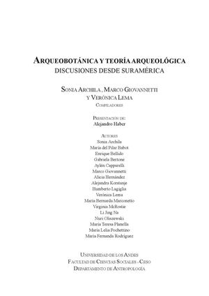 Arqueobotanica Y Teoria Arqueologica