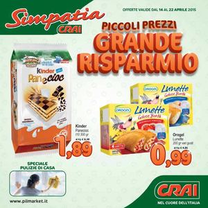 Volantino Simpatia Crai Dal 14 Al 22 Aprile 2015